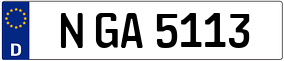 Trailer License Plate